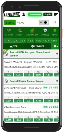 linebet sports betting in the app